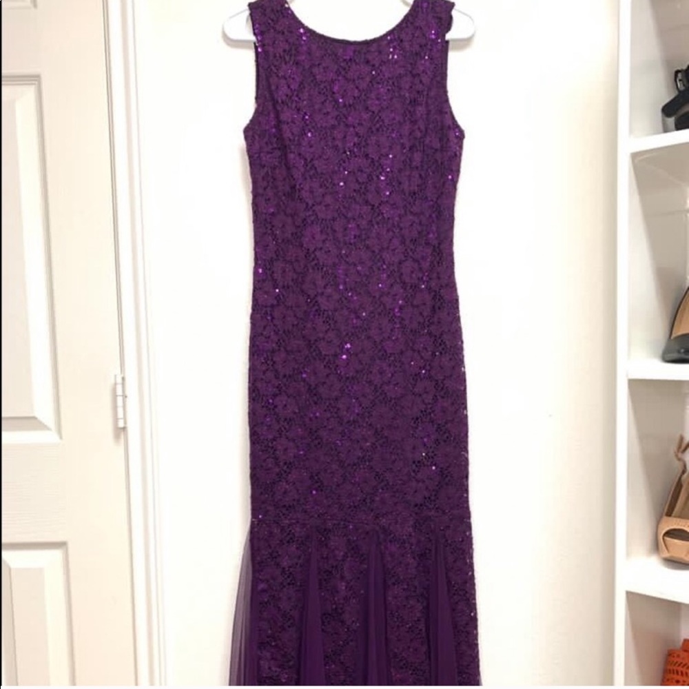 Elegant purple dress